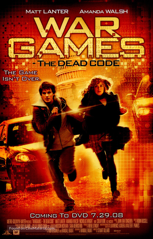 Wargames: The Dead Code - Video release movie poster