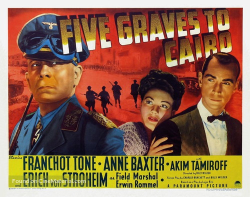 Five Graves to Cairo - Movie Poster