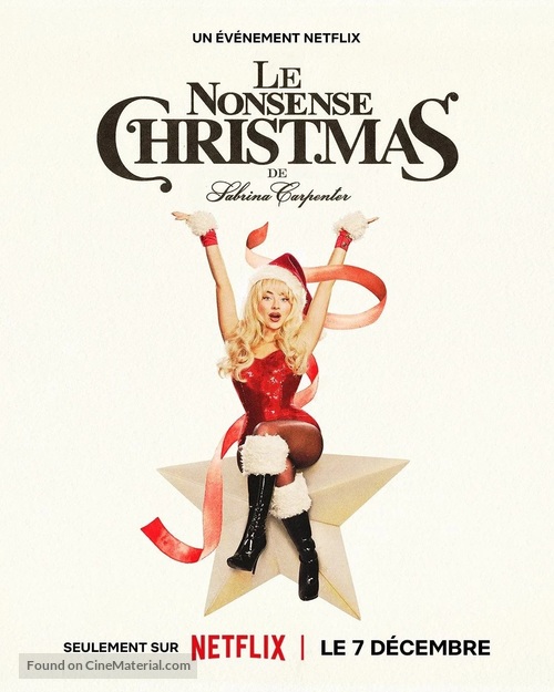 A Nonsense Christmas with Sabrina Carpenter - French Movie Poster