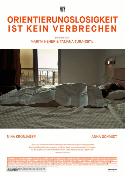 Orientierungslosigkeit ist kein Verbrechen - German Movie Poster