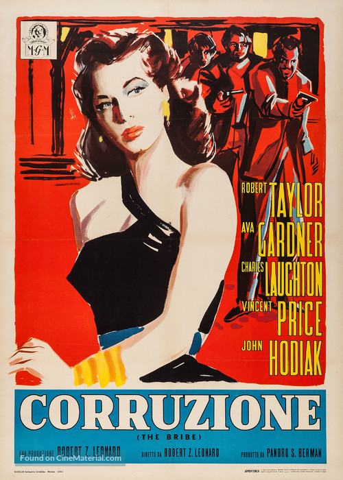 The Bribe - Italian Re-release movie poster