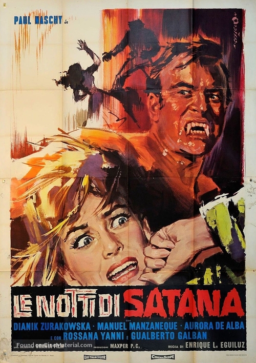 La marca del Hombre-lobo - Italian Movie Poster