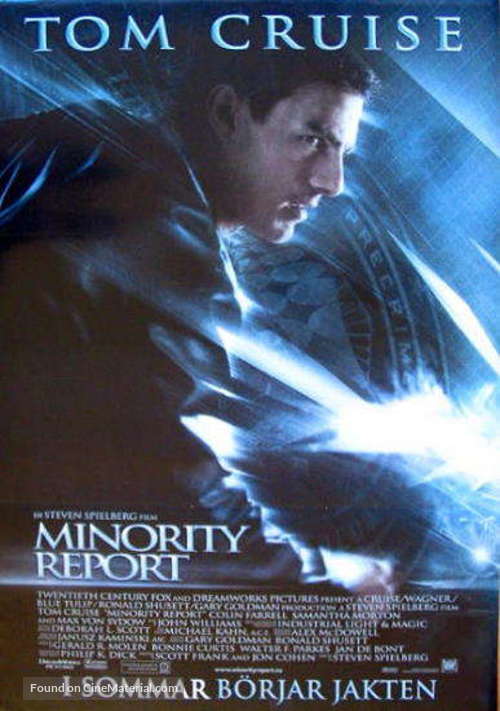 Minority Report - Swedish Movie Cover