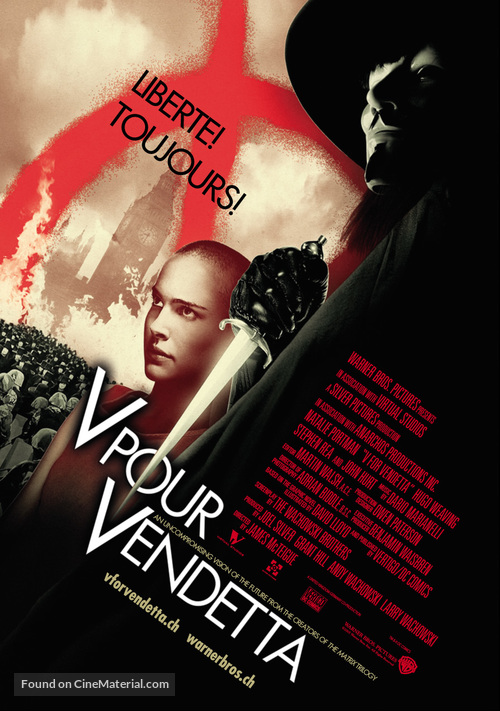 V for Vendetta - Swiss Movie Poster