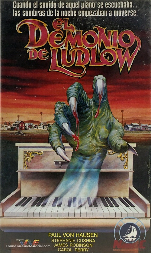 The Demons of Ludlow - Spanish VHS movie cover