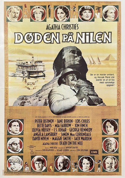 Death on the Nile - Danish Movie Poster