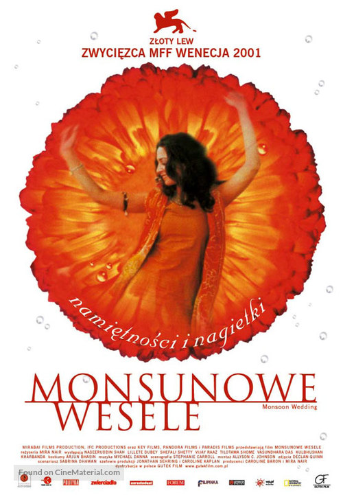 Monsoon Wedding - Polish Movie Poster
