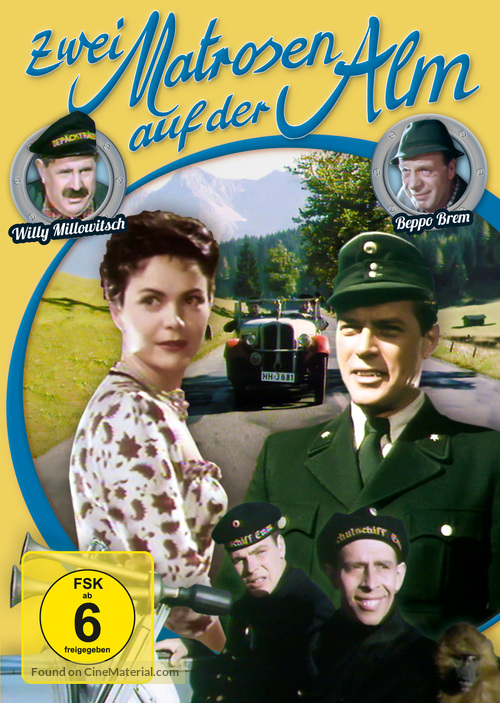 Zwei Matrosen auf der Alm - German DVD movie cover