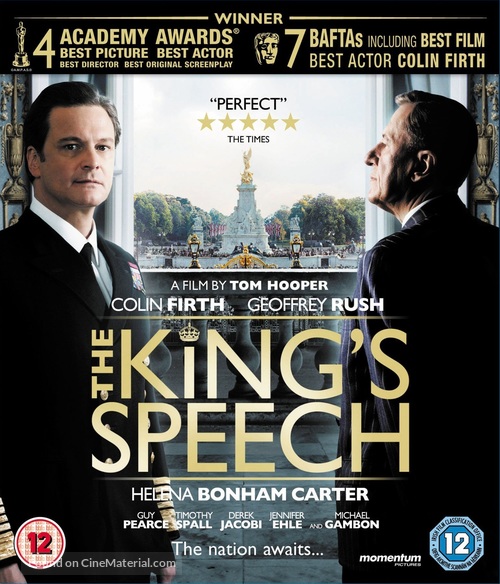 The King&#039;s Speech - British Blu-Ray movie cover