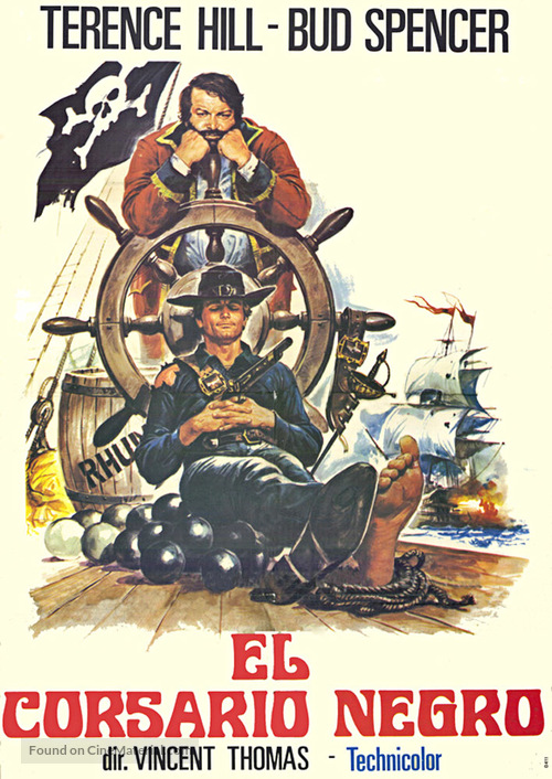 Il corsaro nero - Spanish Movie Poster
