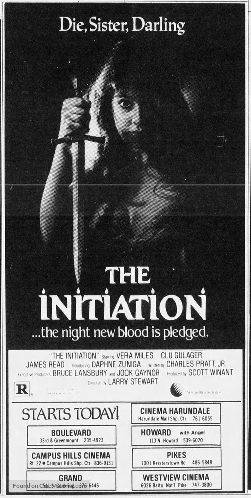The Initiation - Movie Poster