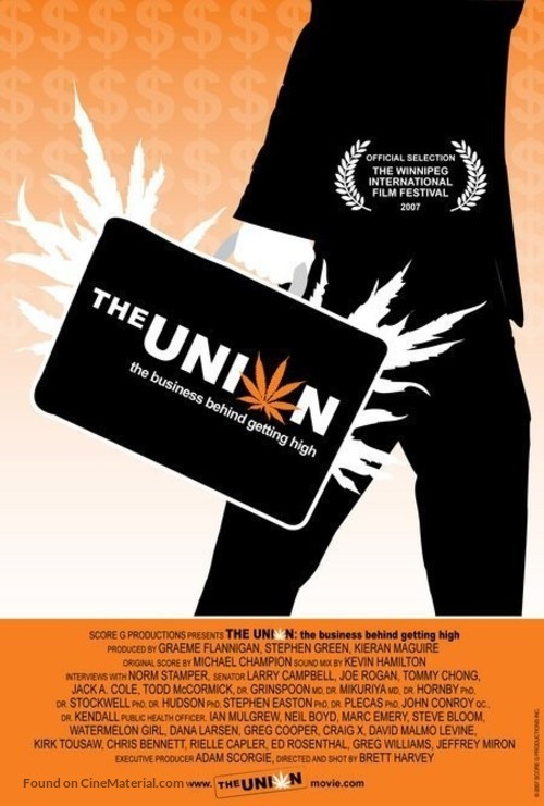 The Union: The Business Behind Getting High - Canadian Movie Poster