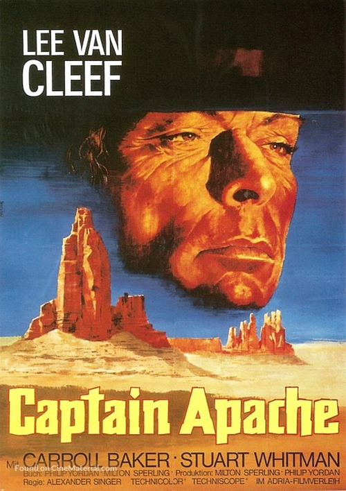 Captain Apache - German Movie Poster