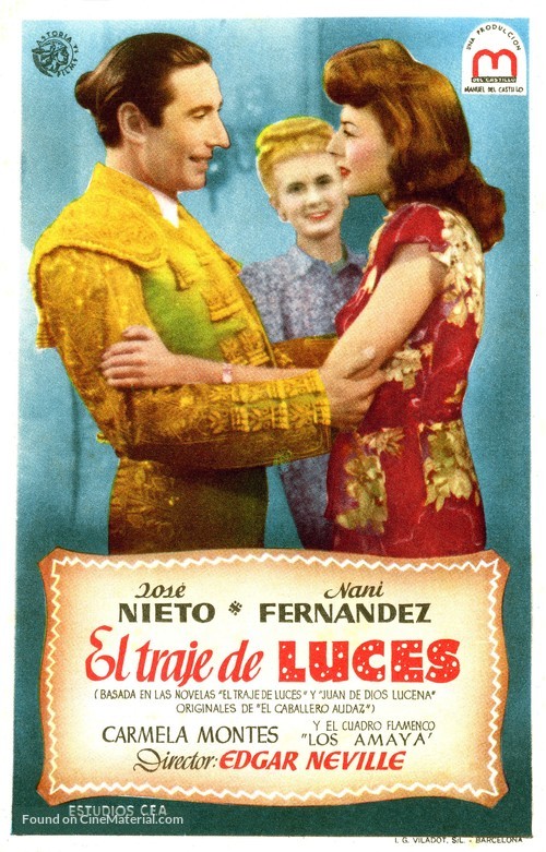 El traje de luces - Spanish Movie Poster