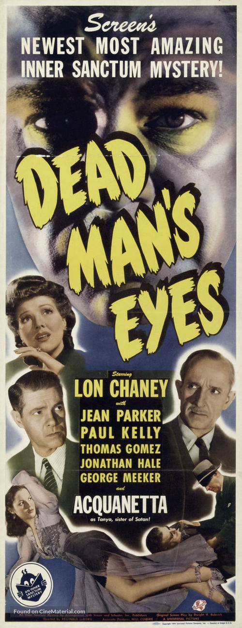 Dead Man&#039;s Eyes - Movie Poster