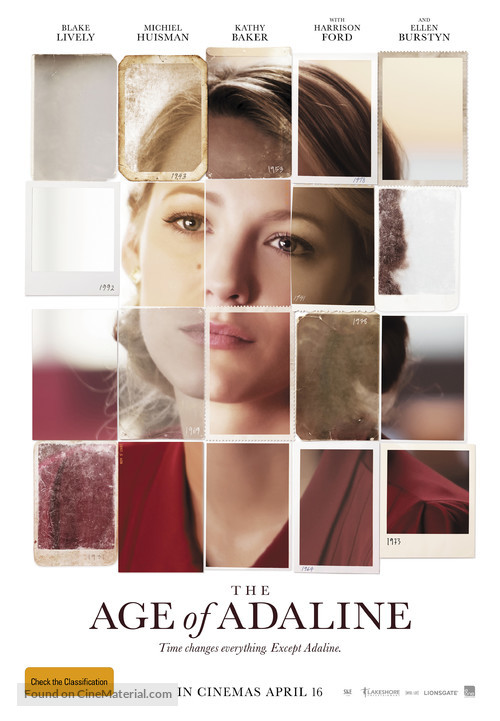 The Age of Adaline - Australian Movie Poster