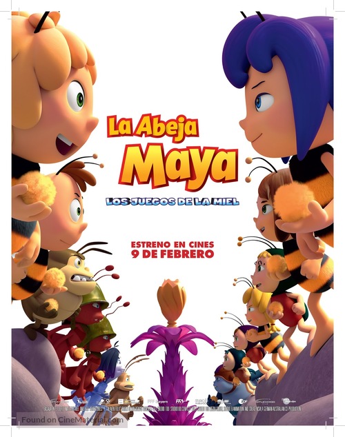 Maya the Bee: The Honey Games - Spanish Movie Poster