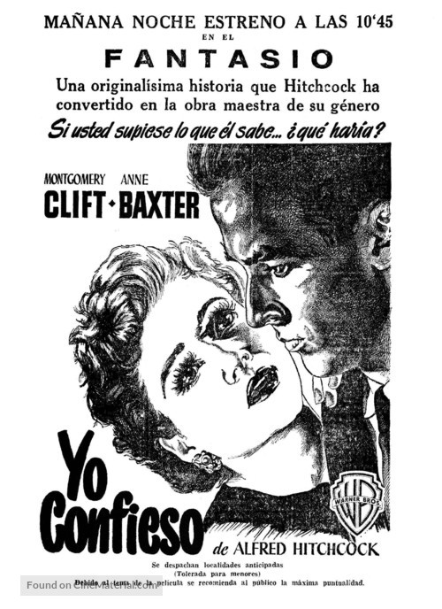 I Confess - Spanish poster