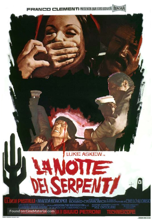 La notte dei serpenti - Italian Movie Poster