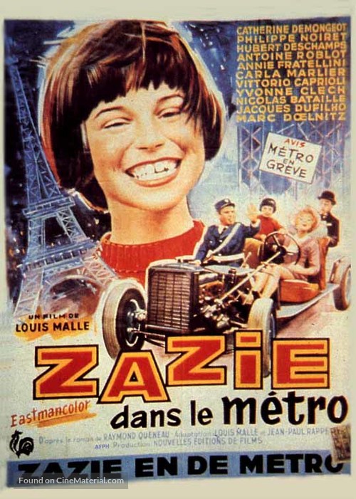 Zazie dans le m&eacute;tro - Belgian Movie Poster