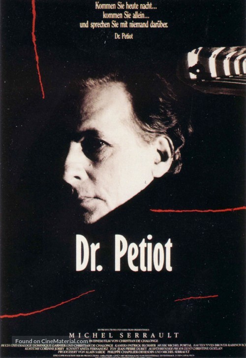 Docteur Petiot - German Movie Poster