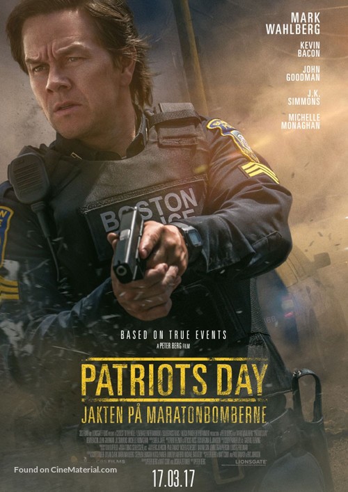 Patriots Day - Norwegian Movie Poster