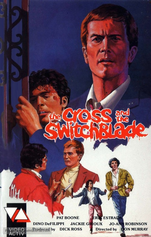 The Cross and the Switchblade - Norwegian VHS movie cover