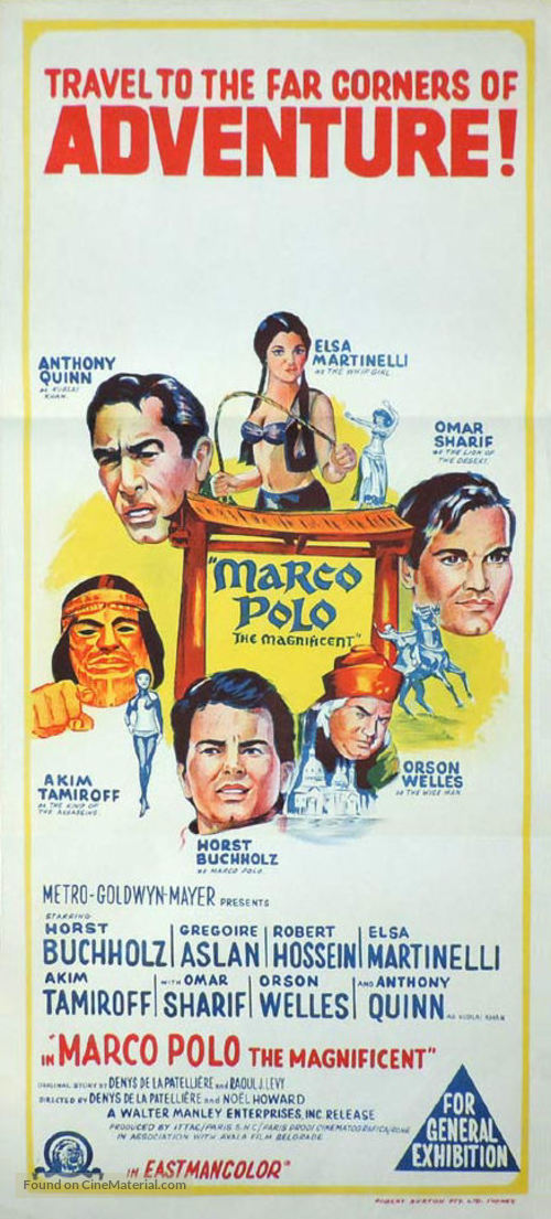 La fabuleuse aventure de Marco Polo - Australian Movie Poster