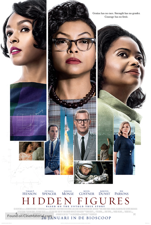 Hidden Figures - Dutch Movie Poster