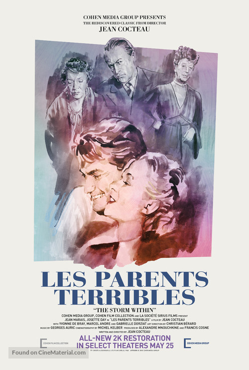 Les parents terribles - Re-release movie poster