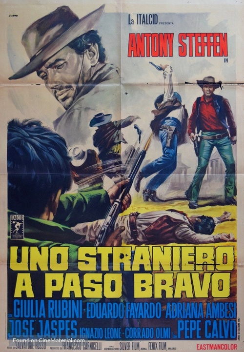 Uno straniero a Paso Bravo - Italian Movie Poster