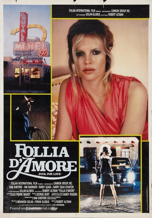 Fool for Love - Italian Movie Poster