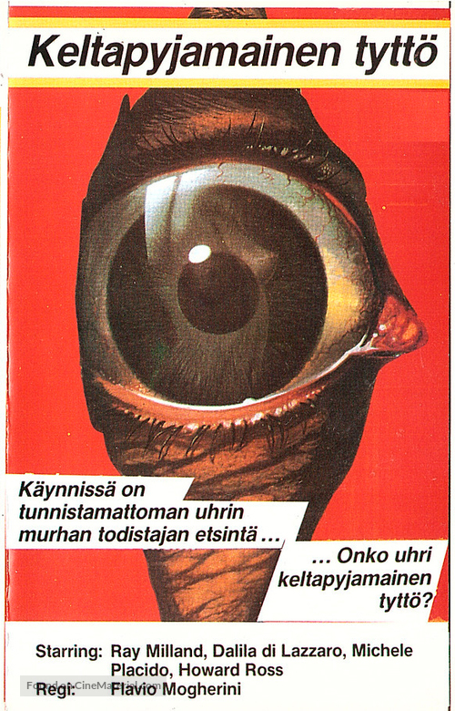 La ragazza dal pigiama giallo - Finnish VHS movie cover