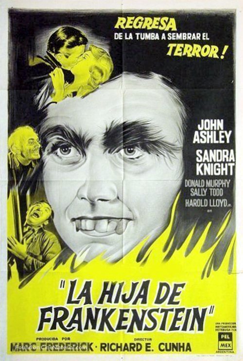 Frankenstein&#039;s Daughter - Argentinian Movie Poster