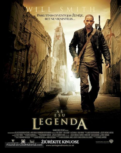 I Am Legend - Lithuanian Movie Poster