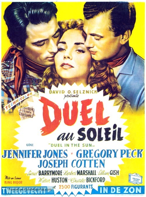 Duel in the Sun - Belgian Movie Poster
