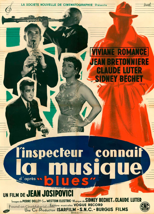 L&#039;inspecteur conna&icirc;t la musique - French Movie Poster