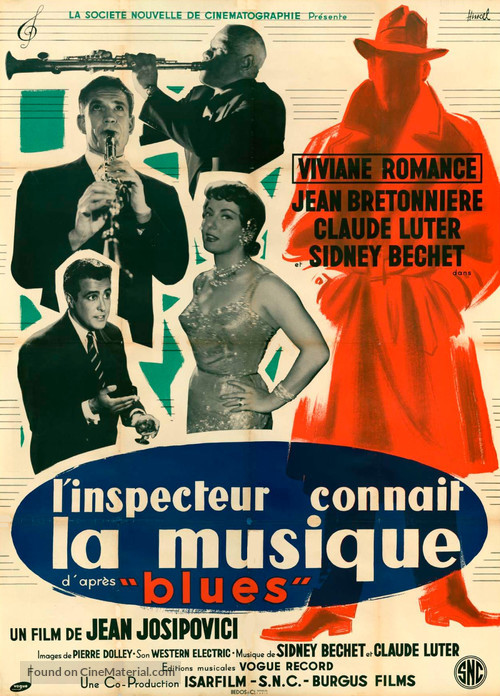 L&#039;inspecteur conna&icirc;t la musique - French Movie Poster