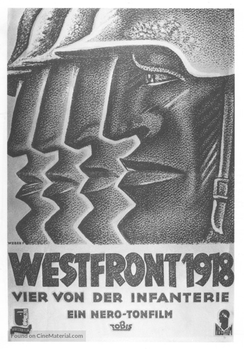 Westfront 1918: Vier von der Infanterie - German Movie Poster
