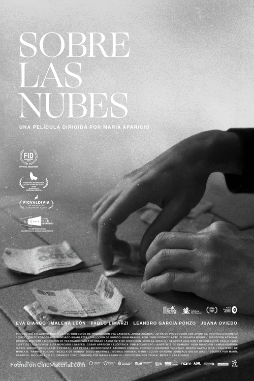 Sobre las nubes - Argentinian Movie Poster