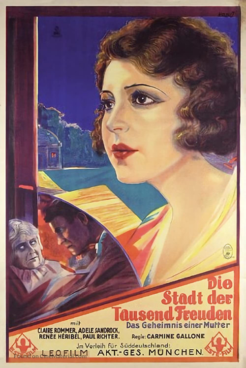 Die Stadt der tausend Freuden - German Movie Poster