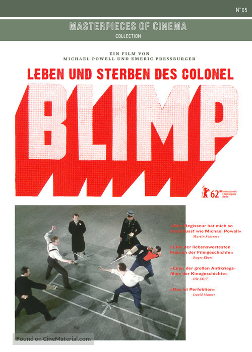 The Life and Death of Colonel Blimp - German Movie Cover