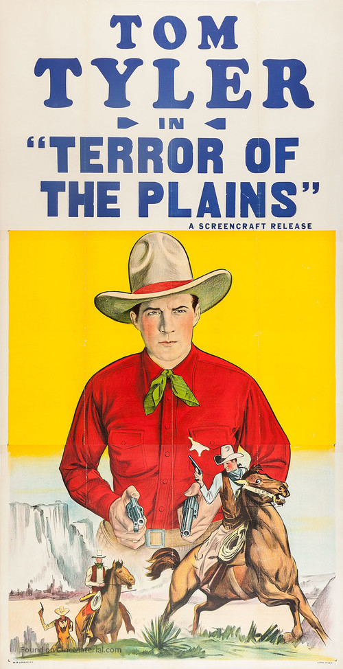 Terror of the Plains - Re-release movie poster