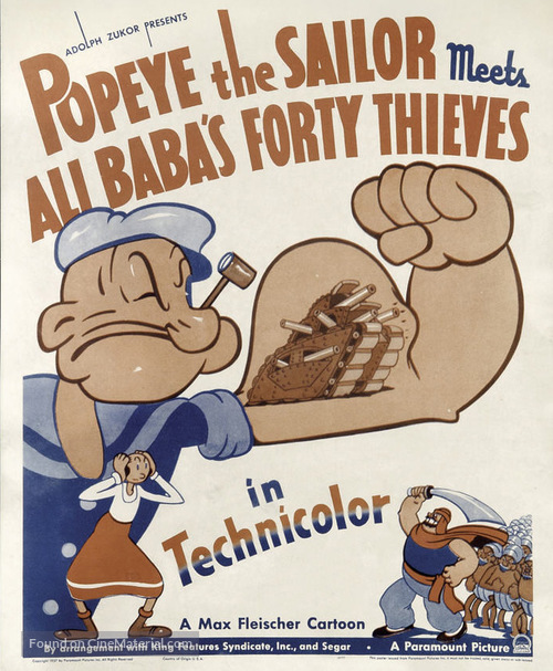 Popeye the Sailor Meets Ali Baba&#039;s Forty Thieves - Movie Poster
