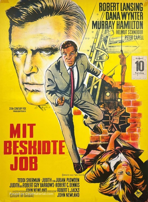Danger Has Two Faces - Danish Movie Poster
