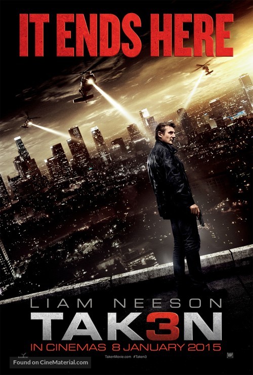 Taken 3 - Malaysian Movie Poster