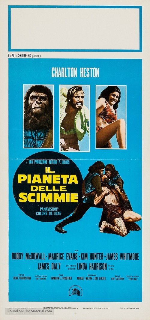 Planet of the Apes - Italian Movie Poster