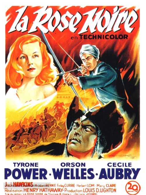 The Black Rose - French Movie Poster
