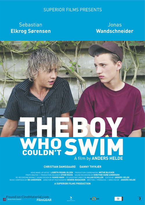 Drengen der ikke kunne sv&oslash;mme - Danish Movie Poster
