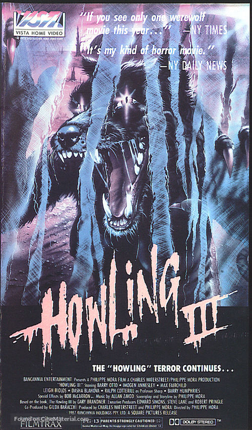 Howling III - VHS movie cover